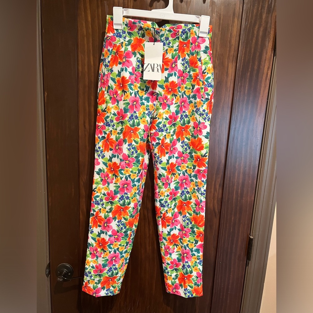 Zara floral pants